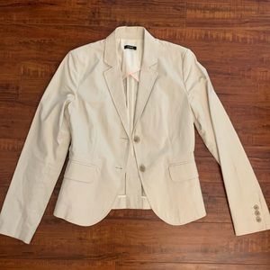 J. Crew off white / cream structured blazer coat